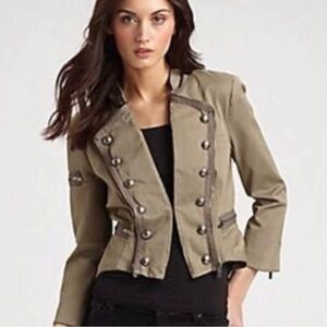 BCBG Maxazria Crop Military Jacket Size M